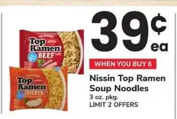 Safeway Nissin Top Ramen Soup Noodles offer