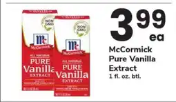 Safeway McCormick Pure Vanilla Extract offer