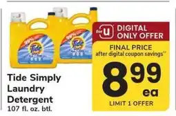 Safeway Tide Simply Laundry Detergent offer