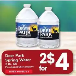 Safeway Deer Park Spring Water offer