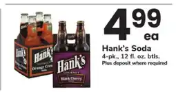 Safeway Hank's Soda offer