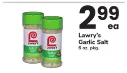 Safeway Lawry's Garlic Salt offer