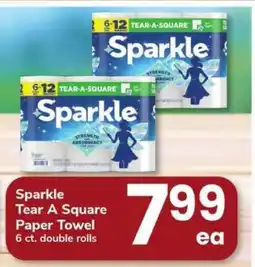 Safeway Sparkle Tear A Square Paper Towel offer