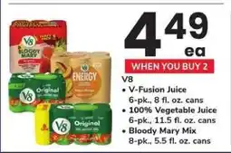 Safeway V8 Juices offer
