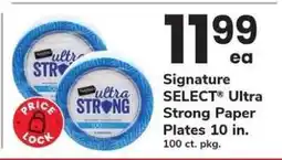Safeway Signature SELECT Ultra Strong Paper Plates offer