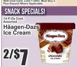 Key Food Häagen Dazs Ice Cream offer