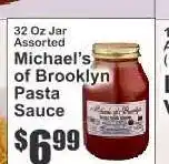 Key Food Michael’s of Brooklyn Pasta Sauce offer