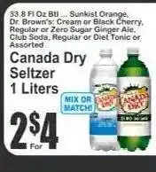 Key Food Canada Dry Seltzer offer