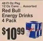 Key Food Red Bull Energy Drinks 4 Pack offer