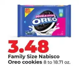 Hy-Vee Family Size Nabisco Oreo cookies offer