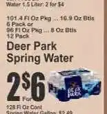 Key Food Deer Park Spring Water offer