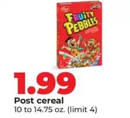 Hy-Vee Post Cereal offer