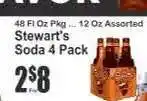 Key Food Stewart's Soda 4 Pack offer