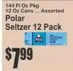 Key Food Polar Seltzer 12-Pack offer