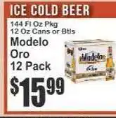 Key Food Modelo Oro 12 Pack offer