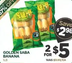 Island Pacific Market Golden Saba Banana offer