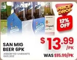 Seafood City San Mig Beer offer