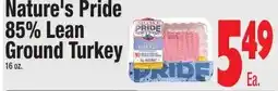 King Kullen Nature's Pride 85% Lean Ground Turkey offer
