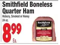 King Kullen Smithfield boneless quarter ham offer