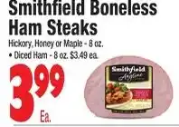 King Kullen Smithfield boneless ham steaks offer