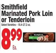 King Kullen Smithfield marinated pork loin or tenderloin offer