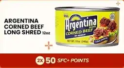 Seafood City Argentina corned beef long shred offer