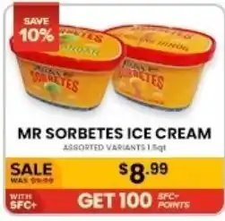Seafood City Mr Sorbetes ice cream offer