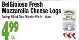 King Kullen BelGioioso fresh mozzarella cheese logs offer