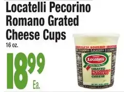 King Kullen Locatelli Pecorino Romano Grated Cheese Cups offer