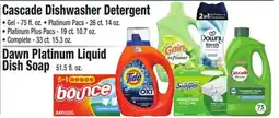King Kullen Cascade Dishwasher Detergent offer