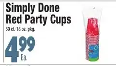 King Kullen Simply Done Red Party Cups offer