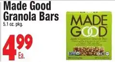 King Kullen Made Good Granola Bars offer