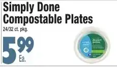 King Kullen Simply Done Compostable Plates offer