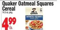 King Kullen Quaker oatmeal squares cereal offer