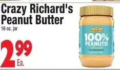 King Kullen Crazy Richard's peanut butter offer