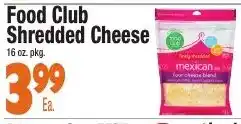 King Kullen Food Club shredded cheese offer