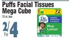 King Kullen Puffs Facial Tissues Mega Cube offer