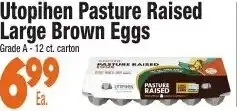 King Kullen Utopihen pasture raised large brown eggs offer