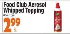 King Kullen Food Club Aerosol Whipped Topping offer
