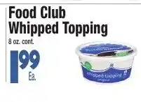 King Kullen Food Club Whipped Topping offer