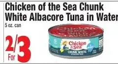 King Kullen Chicken of the Sea White Albacore Tuna in Water offer