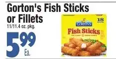 King Kullen Gorton's Fish Sticks or Fillets offer