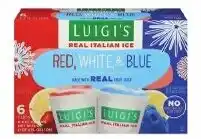King Kullen Luigi's real italian ice red white and blue offer