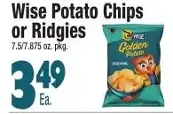 King Kullen Wise Potato Chips or Ridgies offer