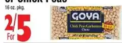 King Kullen Goya chick peas offer