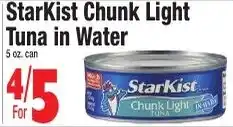 King Kullen StarKist chunk light tuna in water offer