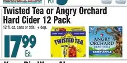 King Kullen Twisted Tea or Angry Orchard Hard Cider offer