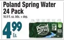 King Kullen Poland Spring Water offer