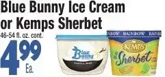 King Kullen Blue Bunny Ice Cream or Kemps Sherbet offer