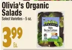 King Kullen Olivia's organic baby butter lettuce offer